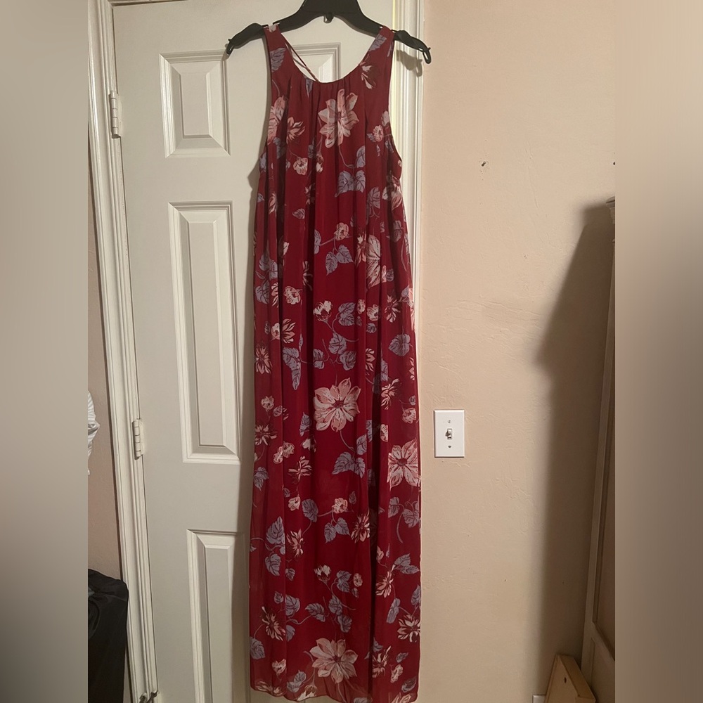 Free people floral maxi dress size small